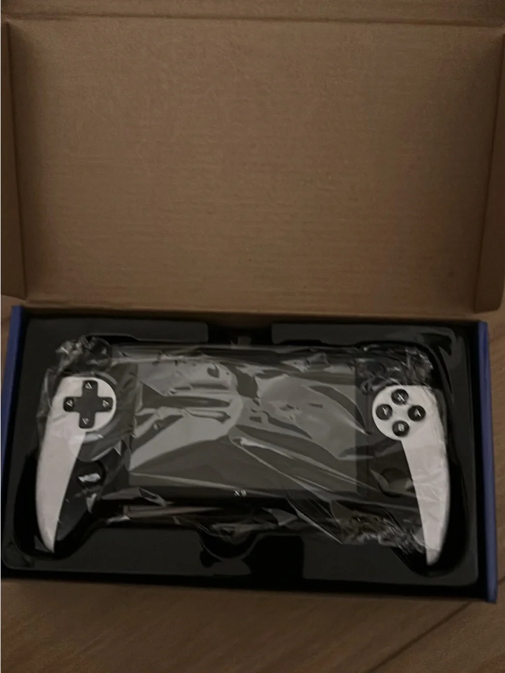 Handheld Gaming Console with Dual Handles - White